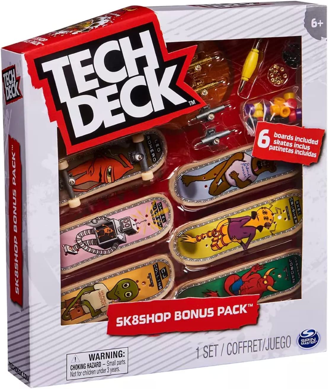 Amazon.com: TECH DECK, Sk8shop Fingerboard Bonus Pack, Collectible